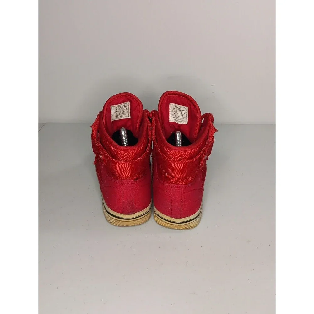Vlado Atlas II Red Mono Footwear Size US 4 High Top Men’s Shoes Basketball